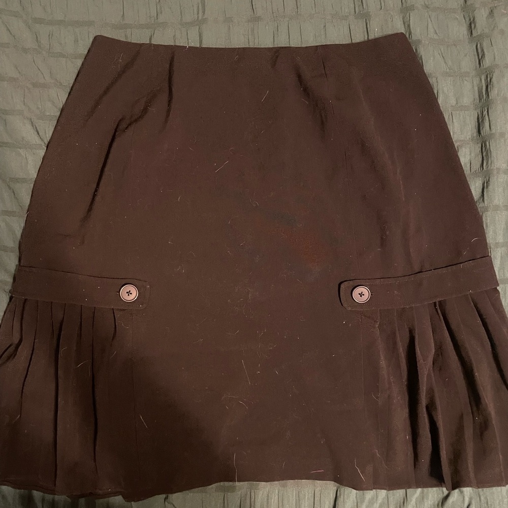 Larry Levine Side Pleaded Skirt